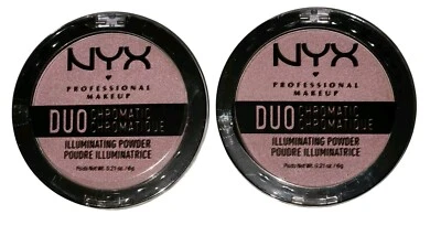 2X - NYX MAQUILLAJE PROFESIONAL Duo Polvo Iluminador Cromático - Acero Lavanda Foto 1 de 3
