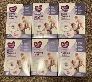 LOT OF SIX (6) Parent's Choice Disposable Ultra Nursing Pads, 60 Count - NEW!! - Picture 1 of 8