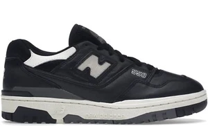 NEW BALANCE Men’s 550 Leather Sneakers ‘Panda’ Black & White Size 9.5 US NEW - Picture 1 of 18