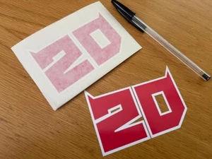 Fabio Quartararo Race Number 20 - 2023 (Small Pair) - UK SELLER - Picture 1 of 1
