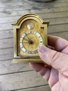 Swiss Made Swiza Sheffield Wecker Vintage NAME OF CLOCK TEMPUS FUGIT - Bild 1 von 7