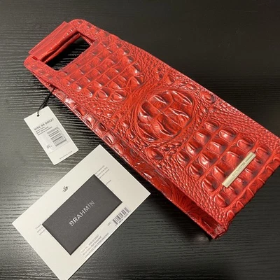 Bolso de Vino Brahmin METÁLICO ROJO Melbourne Bolsa de Regalo para Licores Champagne CLÁSICO Foto 1 de 4