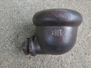 Vintage  Cast Iron  Well Water Conductor Diverter Cup Windmill Pump Marked 65 - Picture 1 of 8
