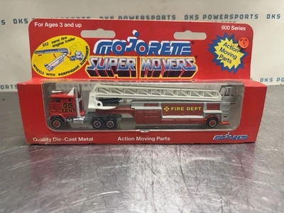 Remolque para camiones de bomberos Majorette Super Movers serie 600 #612 FDNY #55 rojo nuevo en stock Foto 1 de 4