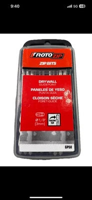Brocas con cremallera Roto para paneles de yeso ZB50 punto estándar 1/8” (3 mm) 50 unidades Foto 1 de 2