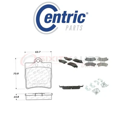 Centric Ceramic Disc Brake Pads w Shims for 2000-2005 Cadillac DeVille 4.6L tr Foto 1 de 4