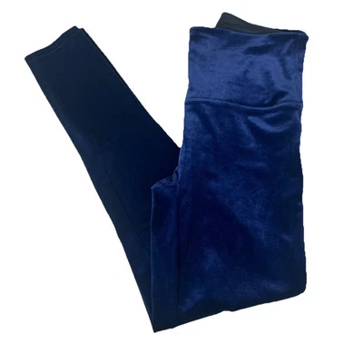 Leggings SPANX Terciopelo Brillante Cintura Alta-lapislázuli Azul Marino Talla XL Foto 1 de 4