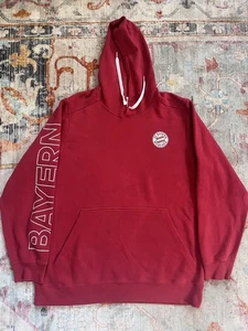 ADIDAS UNISEX FC BAYERN MUNCHEN HOODIE SOCCER FOOTBALL SIZE XL - Picture 1 of 4