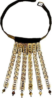 Sandalias de cuero de caligae marrón centuriano romano y cinturón delantal de cuero de disfraz romano Foto 1 de 4