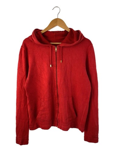 LOUIS VUITTON（LV） Felpa con cappuccio e zip LOUIS VUITTON rosso seta tinta unita usata