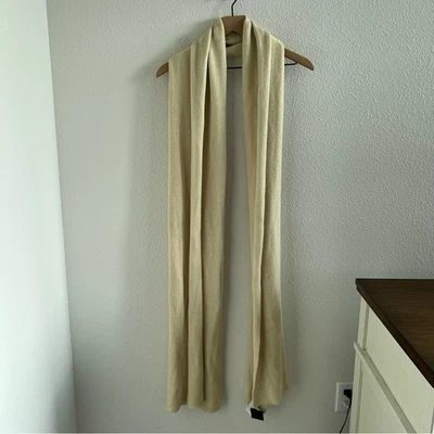 NUEVO CON ETIQUETAS Forever 21 Crema Suave Tejido Manta Estilo Bufanda 17" X 98" Foto 1 de 4
