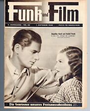 FUNK UND FILM 40 v. 1.10.1948 / ANGELIKA HAUFF & RUDOLF PRACK, SENTA WENGRAF
