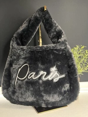 Bolso Baguette Paris Hilton Piel Sintética Forever Piel Negro ¡NUEVO con Etiquetas! Foto 1 de 4