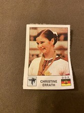 1974 Panini Vedettes Christine Errath Sticker Card Figure Skating