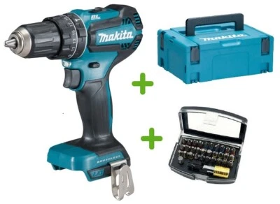 Makita DHP485Z Akku-Schlagbohrschrauber 18V Akkuschrauber DHP485 Makpac 2 +Bits - Bild 1 von 4