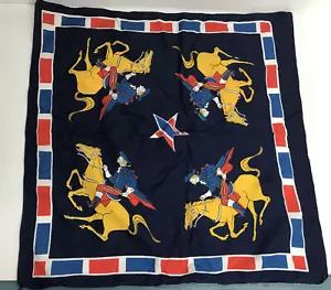 Vintage Pferd Rodeo Bandana Paul Revere patriotisch oder Sturmhaube, gebraucht - Bild 1 von 4