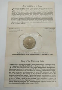 Space Shuttle Discovery $5 Commemorative Coin Republic of the Marshall Islands - Picture 1 of 3