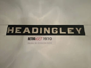 Leeds Vintage Ju8 1950s Bus Blind 28" Gift - Headingley Cricket Ashes Yorkshire - Picture 1 of 12