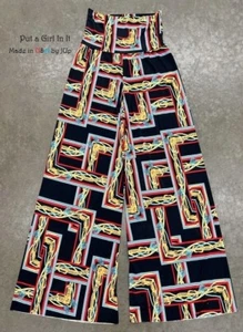 Neu JUp USA Damen EDLE SCHWARZE CHANEL BOHEMIAN GYPSY BOHO PALAZZOHOSE S M L - Bild 1 von 1