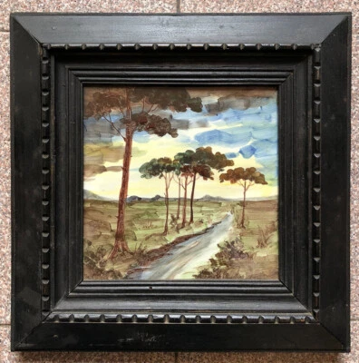 Placca In Maiolica Dipinta. Faenza. Marchiata. Meta’900. 20X20cm. - Immagine 1 di 4