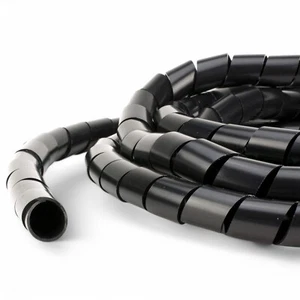 SPIRAL WRAP CABLE TIDY WIRE BINDING - PC, TV, HOME CINEMA, CCTV Management - Picture 1 of 3