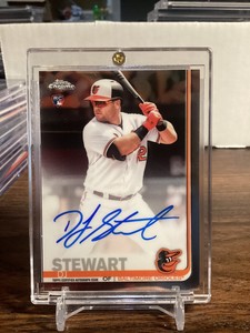 DJ Stewart Rookie Autographed Baseball Card
