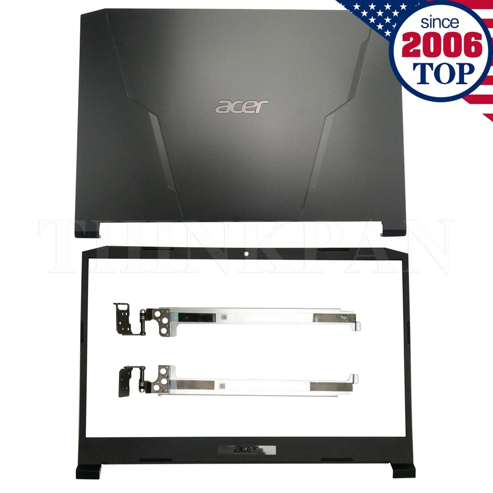 New Acer Nitro 5 AN515-56 AN515-57 54 55 LCD Back Cover + Front Bezel Hinges US - Image 1 of 4