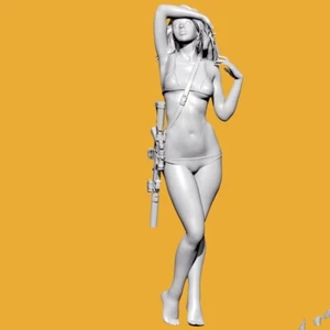 1/32 55mm Resin Figur Modell Detective X, Beauty C ungebaut unbemalt - Bild 1 von 4