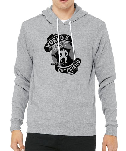 Felpa con cappuccio grafica unisex Funny World's Best (media) Boyfriend San Valentino Hoodie!