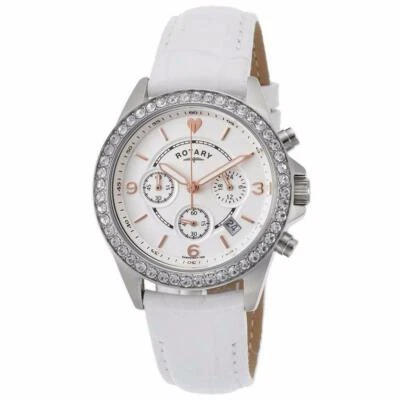 Rotary LS00147/41S Ladies Stainless Steel Stone Set Chrono Watch - Image 1 of 4