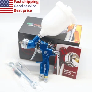 TE20 LVMP Car Paint Tool Pistol Automobile Spray Gun Hvlp Blue Spray Gun 1.3mm - Picture 1 of 8