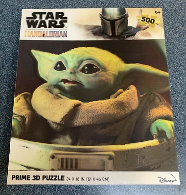 Star Wars Baby Yoda Puzzle 500-Piece - 24"X18" COMPLETE - Image 1 of 4