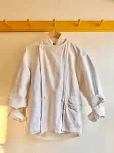 PLANTATION by Issey Miyake Vintage 80s Natural Cotton Canvas Jacket Shirt Coat - Bild 1 von 10