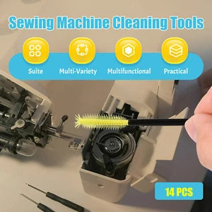 14Pcs Sewing Machine Cleaning Kit Complete Sewing Machine Repair Tools for DEE - Picture 1 of 10