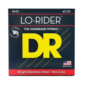 Cuerdas de bajo de acero inoxidable DR Strings MH5-45 LO-RIDER, 5 cuerdas medianas 45-125 - Imagen 1 de 3