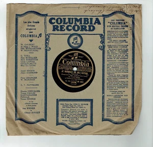 78 RPM Tino Rossi Vinyl Phonograph AFTER YOU MORE LOVE - COLUMBIA DF 1631 RARE - Picture 1 of 2