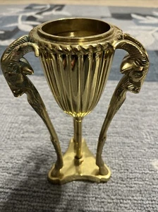Quemador de incienso de latón vintage cabezales RAM - 8 3/4” de alto X 3 1/4” de diámetro - Imagen 1 de 24