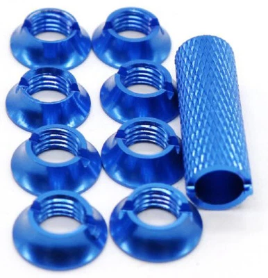 Alloy Transmitter Switch Nut w/ Wrench Fit for Futaba JR Frsky Radio Controller  - Image 1 of 4