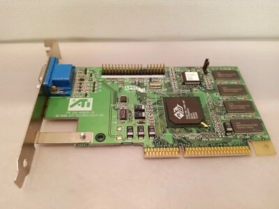ATI RAGE PRO TURBO AGP 8MB Video Graphics Card VGA 109-49800-10 TESTED Dell - Image 1 of 3
