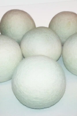 6-PACK XL Natural Wool Dryer Balls | Fabric Softener Alternative - 100% Organic - Image 1 of 4