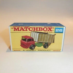 Matchbox Lesney 26c GMC Tipper Truck F Style Repro Box - Picture 1 of 4