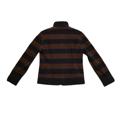 Chaqueta a Rayas BAPY A Bathing Ape Para Mujer Pequeña S Corta Marrón Azul Diseñador Y2K  Foto 1 de 4