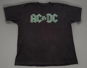 Camiseta De Colección Y2K AC/DC Banda Irlandesa de Rock Celta Concierto Negra Verde L-XL - Imagen 1 de 7