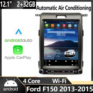 12.1" Tesla Style Android10 Car Stereo Radio Gps Carplay For Ford F150 2013-2015 - Picture 1 of 12