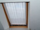 Wei Scheibengardinen 1m Spanngardinen 100cm hoch Dachfenster Gardine
