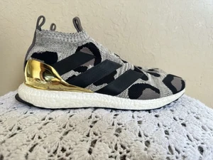 Adidas Ace 16+ Ultra Boost Mens Size 10 RARE Leopard Animal Print Gold - Picture 1 of 13