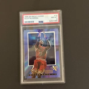 1996-97 SkyBox E-X2000 Scottie Pippen #10 PSA 8 NM-MT Chicago Bulls HOF - Bild 1 von 2