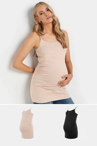 Tall Women's LTS 2 Pack Maternity & Nude Cami Vest - Picture 1 of 12