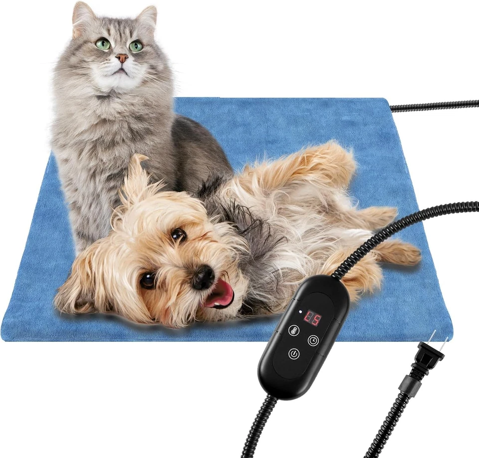 Almohadilla térmica eléctrica impermeable calentador estera manta de cama para mascota perro gato Foto 1 de 4
