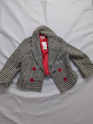 3 Sisters Womens Houndstooth Double-Breasted Blazer Jacket L - Image 1 of 4